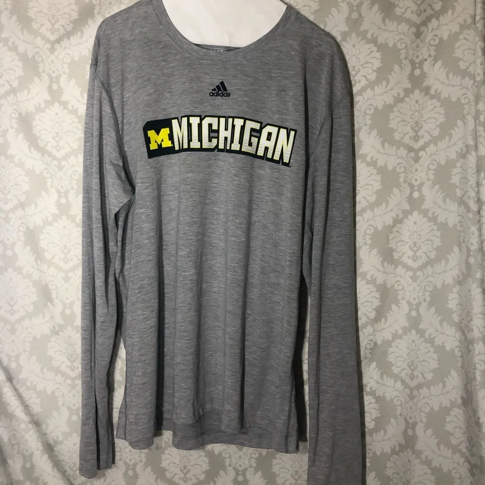 Adidas “Michigan” Long Sleeve Tee XL